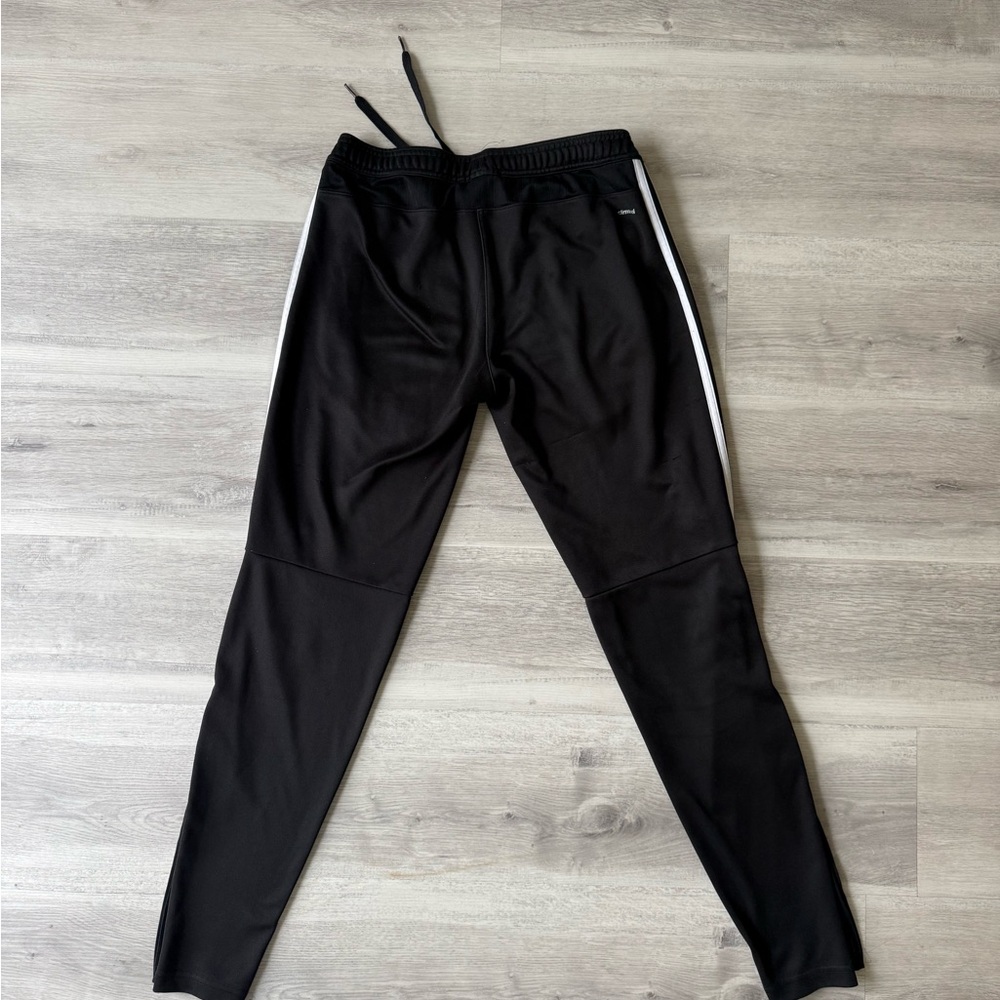 Adidas ClimaCool Black Track Pants - Men’s Small | Zip Leg  🏀 ⚽️ 🔥 - Picture 5 of 10